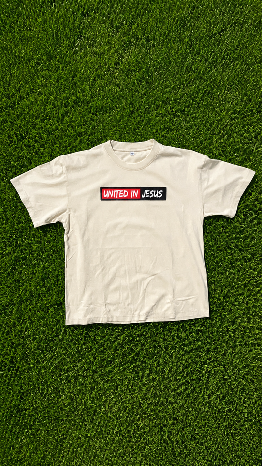 "United In Jesus'  Off White Colorway Shirt
